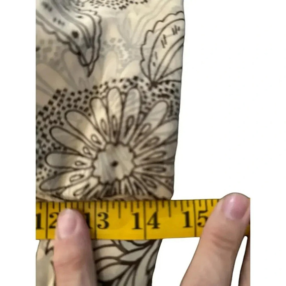 Donna Rico Brown 100% silk Halter Floral Maxi Dress beaded Size 2 - Picture 9 of 11